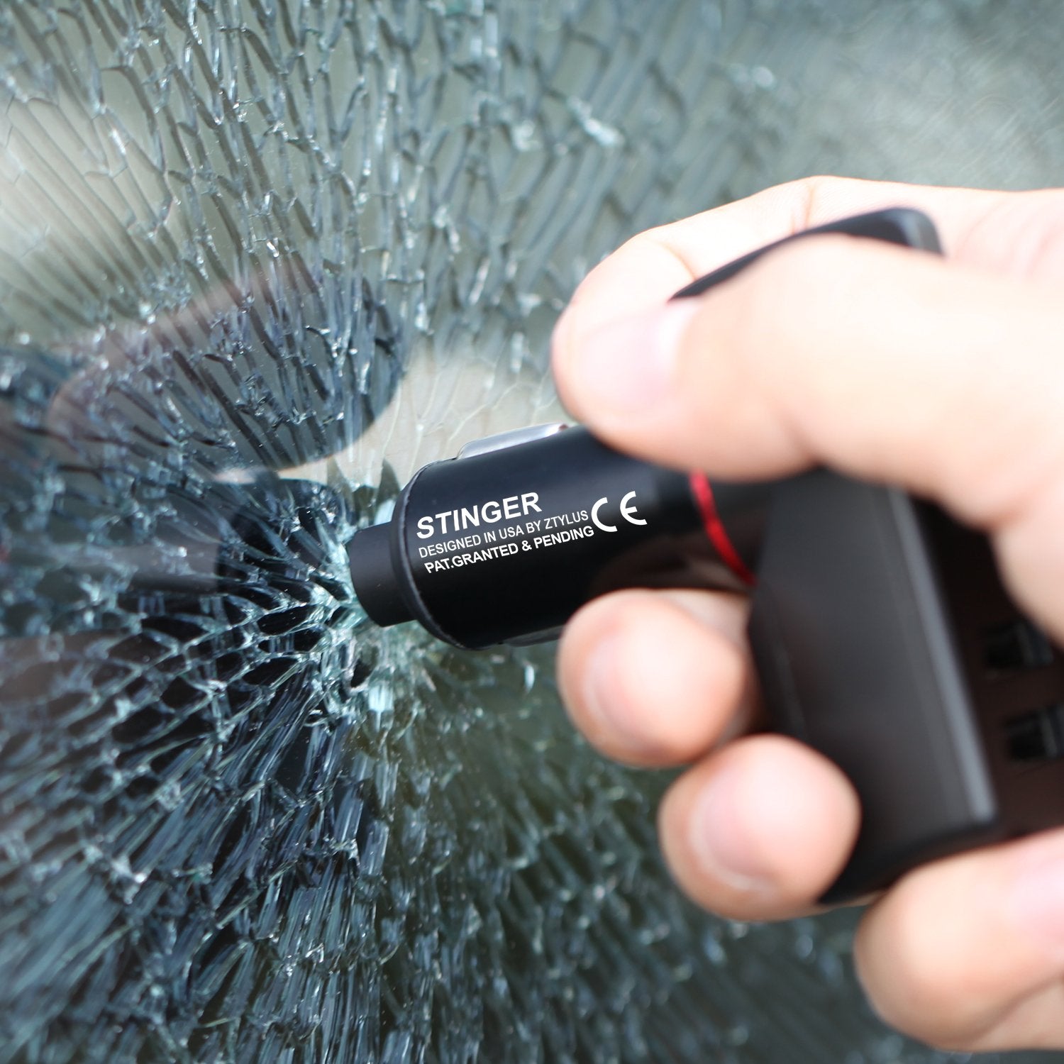 Stinger Mini EDC Keychain, Car Emergency Escape Tool, Seat Belt Cutter,  Glass Breaker